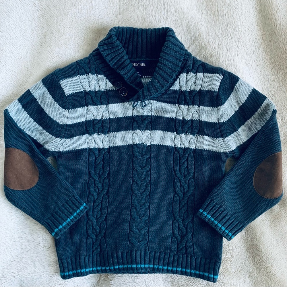 Kids Sweater Pullover Shawl Collar